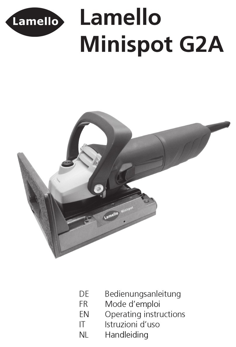 Lamello Minispot G2A operating instructions