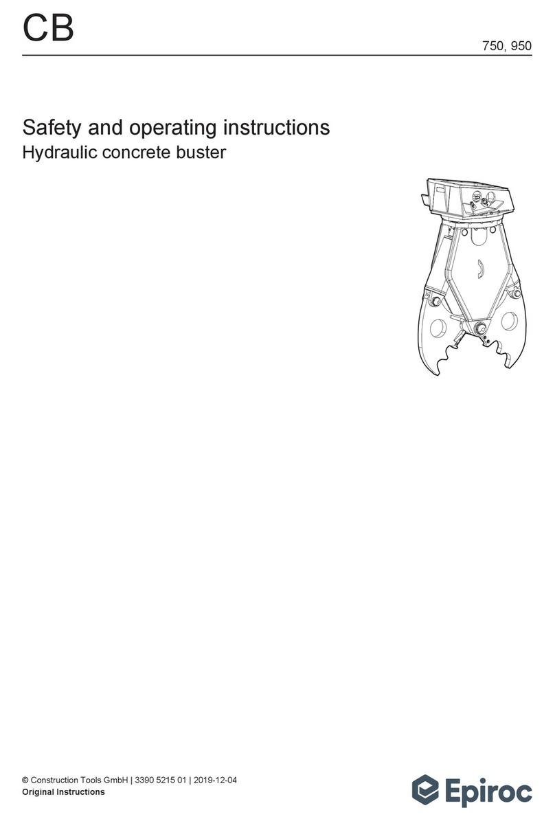 Epiroc CB Series Safety and operating instructions