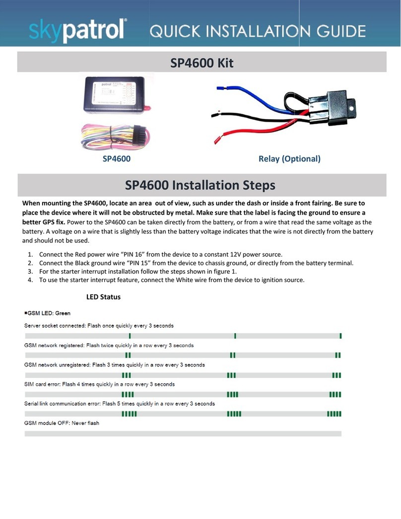 Skypatrol SP4600 Quick installation guide