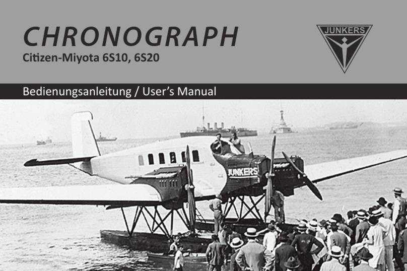 Junkers Citizen-Miyota 6S10 user manual
