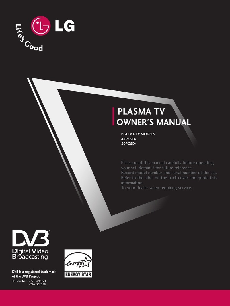 LG 42PC5D Series User manual