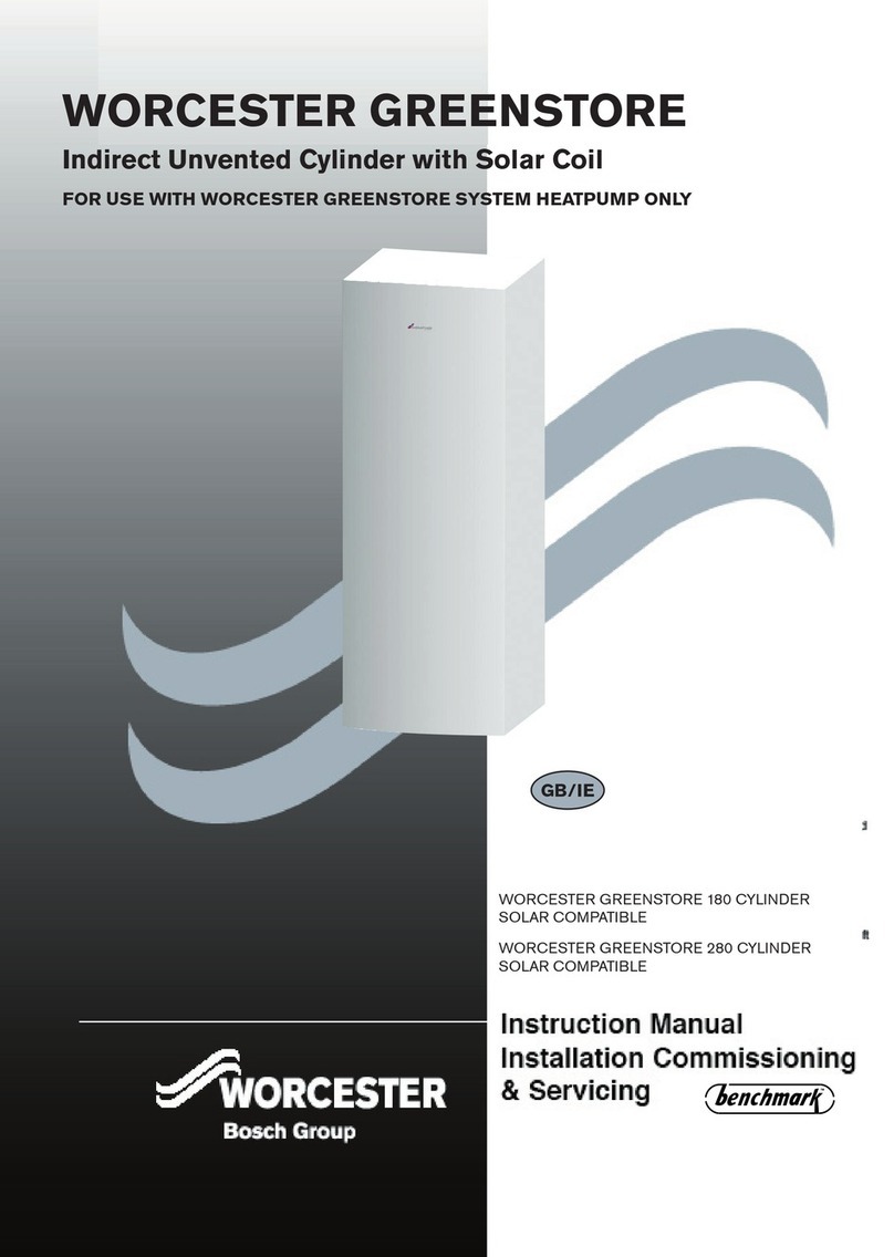 Bosch Worcester Greenstore 180 instruction manual