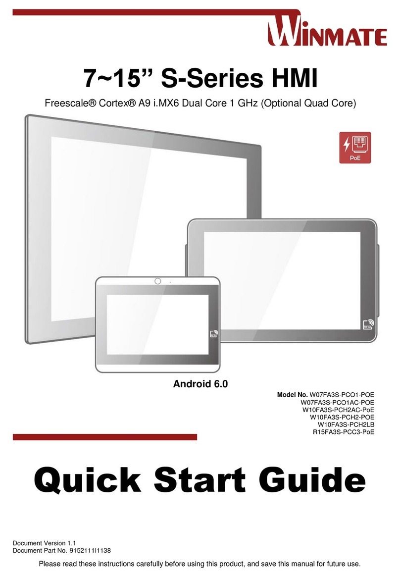 Winmate 7'' S-Series quick start guide