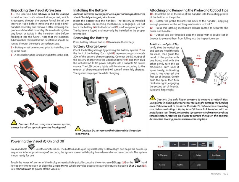 GE Mentor Visual iQ quick start guide