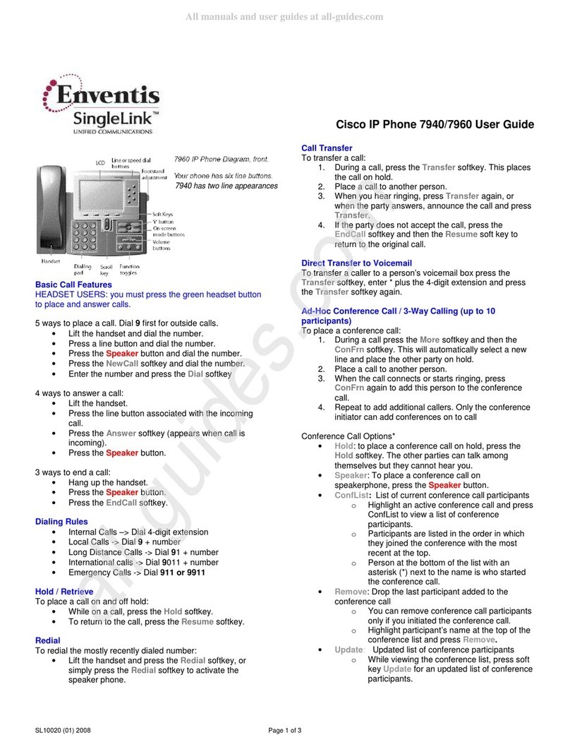 Cisco Cisco 7940 User manual