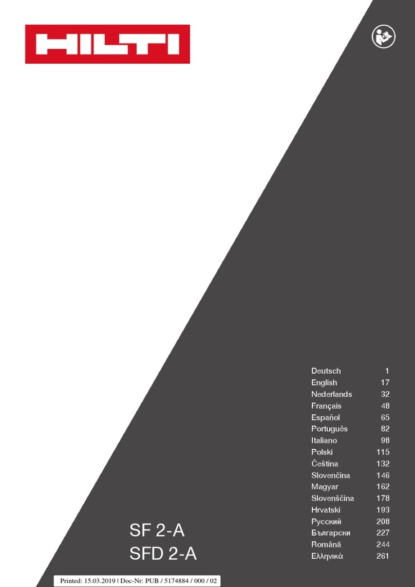 Hilti SF 2-A User manual