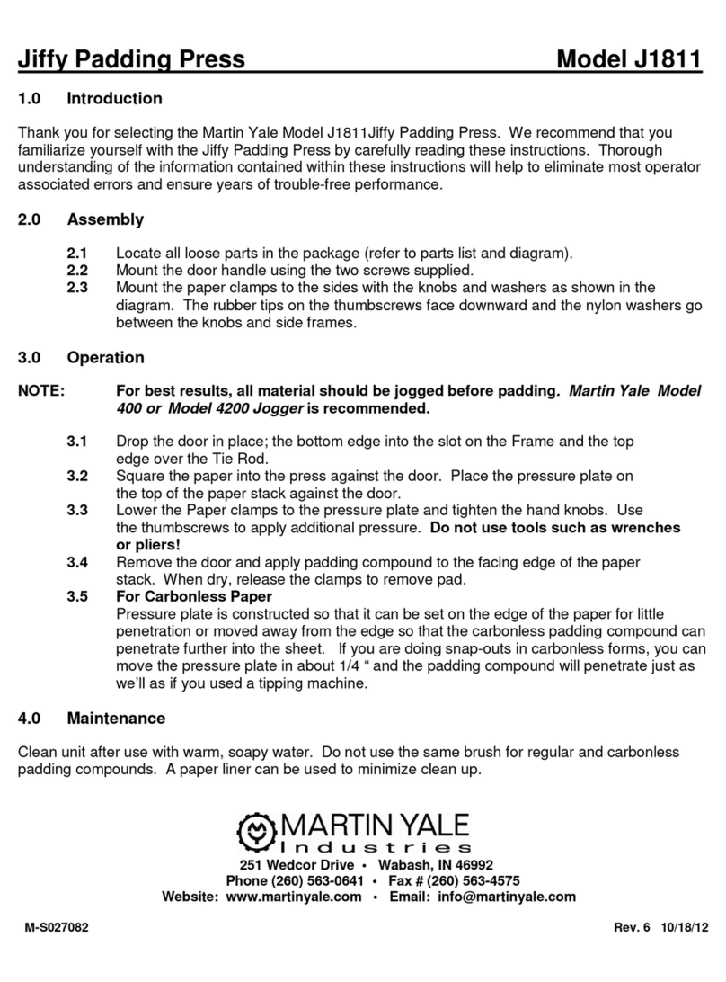 Martin Yale J1811 manual