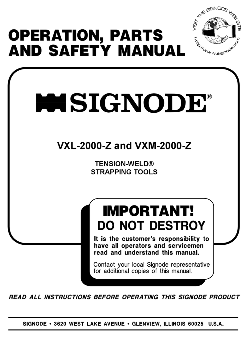 Signode TENSION-WELD VXL-2000-Z Instruction Manual