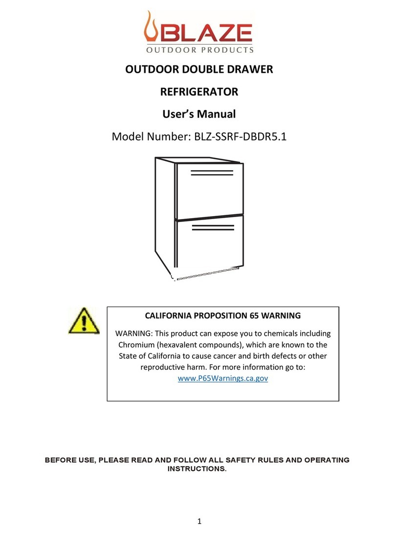 Blaze Outdoor Products BLZ-SSRF-DBDR5.1 user manual
