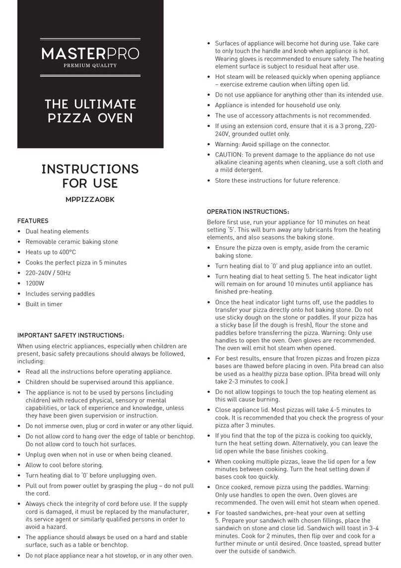 Masterpro MPPIZZAOBK User manual