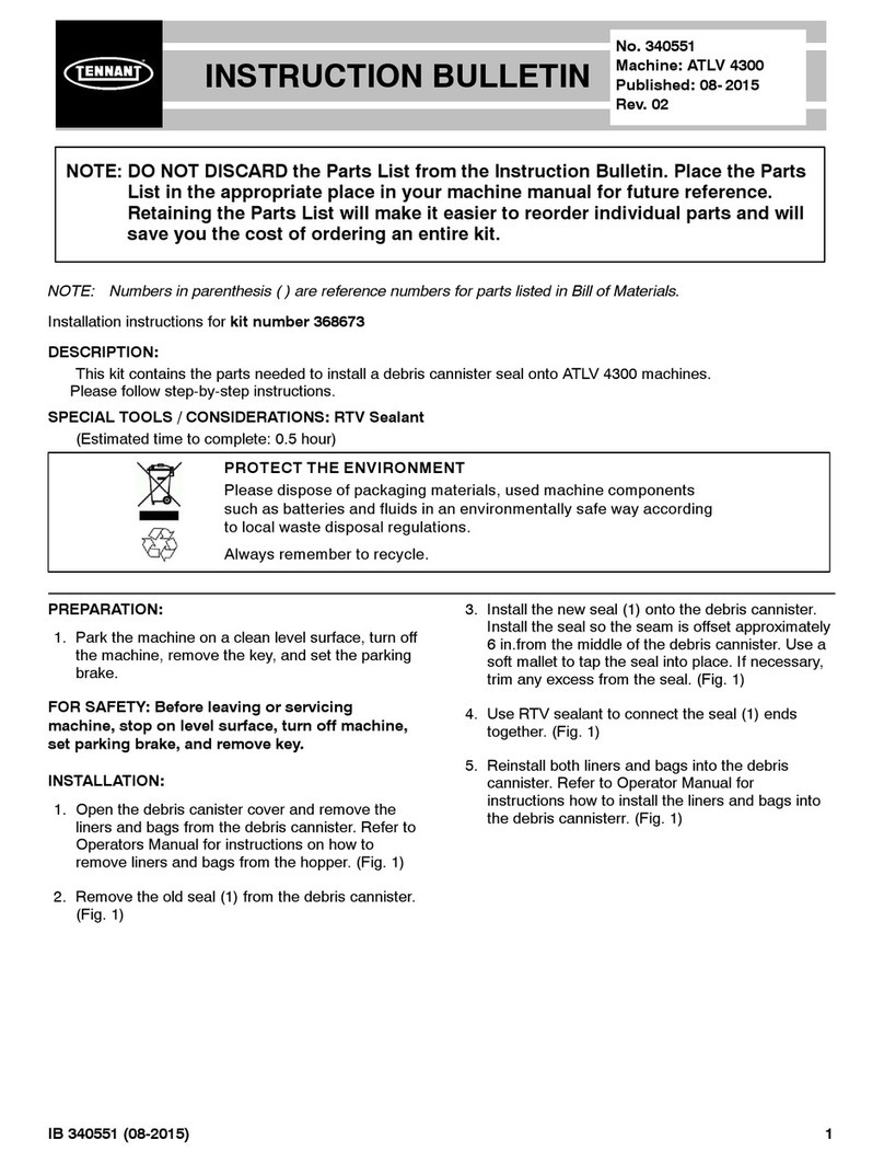 Tennant ATLV 4300 Training manual