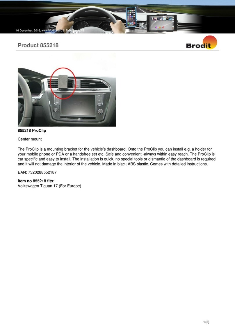 Brodit 855218 installation instructions