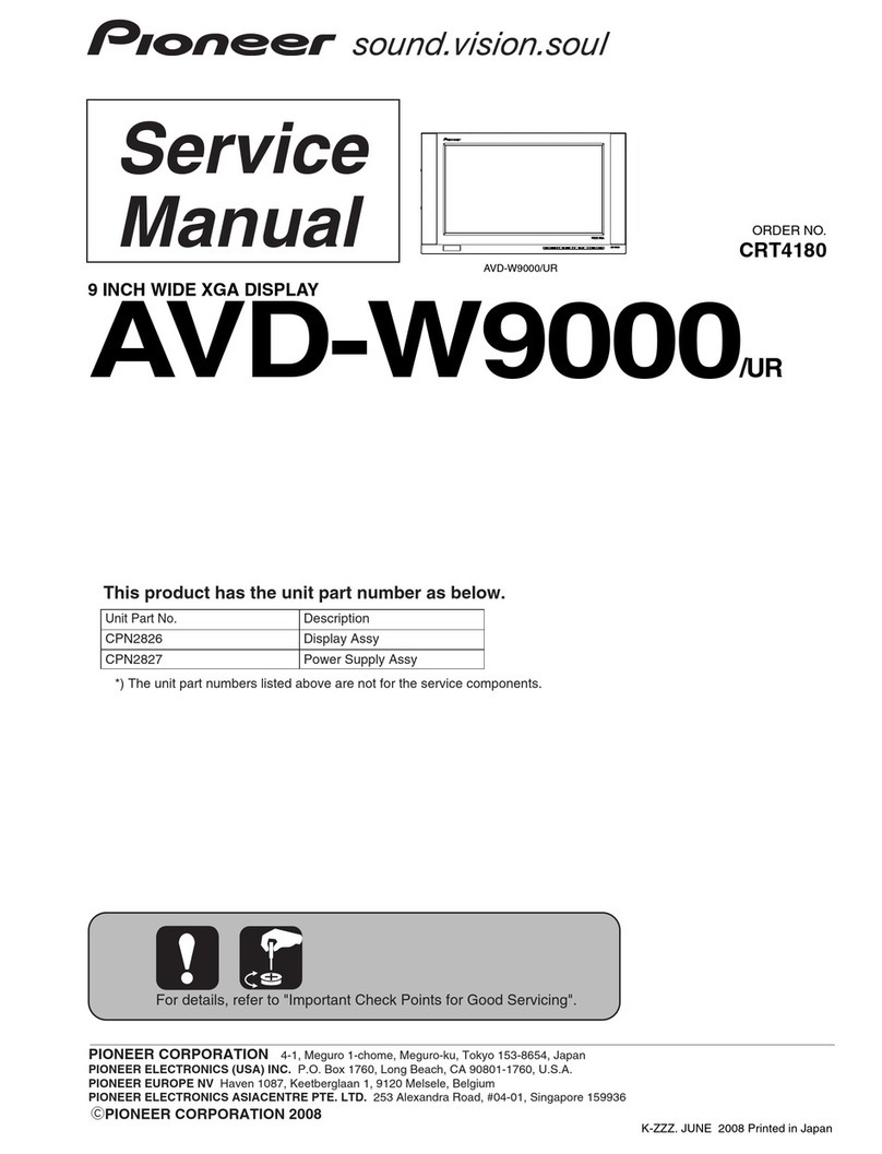 Pioneer AVD-W9000 User manual