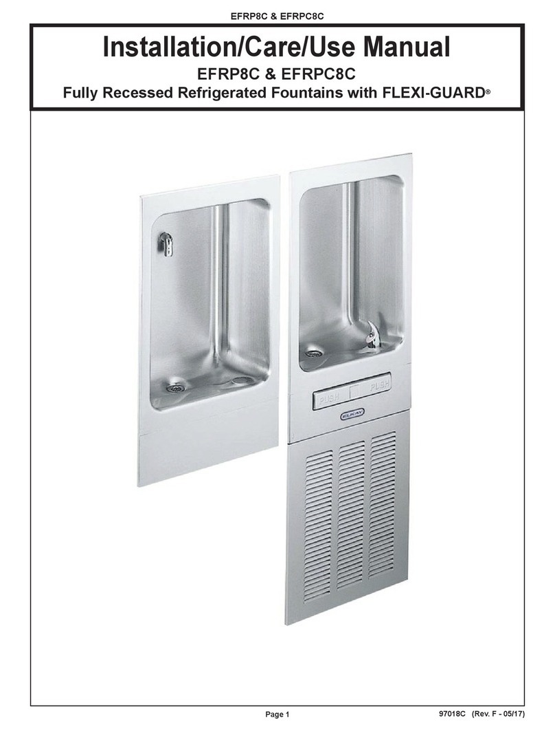 Elkay FLEXI-GUARD EFRP8C Installation, care & use manual