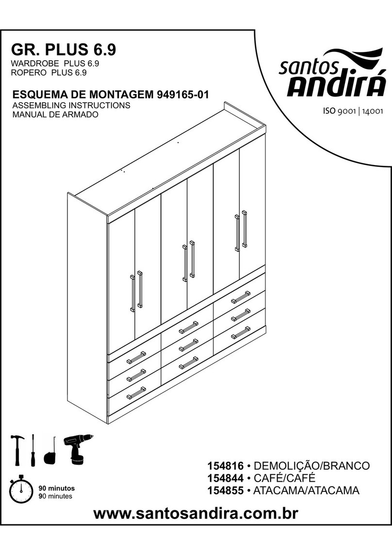 Santos Andirá WARDROBE PLUS 6.9 Assembling instructions Santos Andirá WARDROBE PLUS 6.9 Assembling instructions