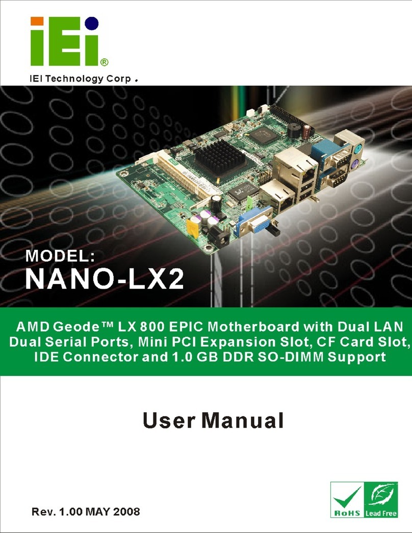 IEI Technology NANO-LX2 User manual