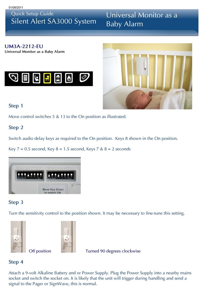 Silent Alert SA3000 Quick setup guide