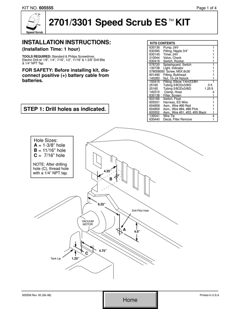 Tennant Speed Scrub ES KIT 2701 User manual