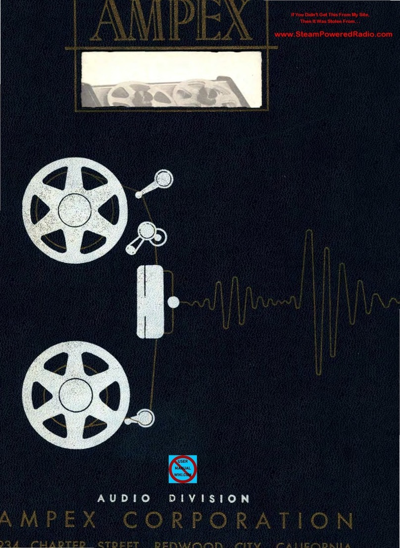 Ampex 350 User manual