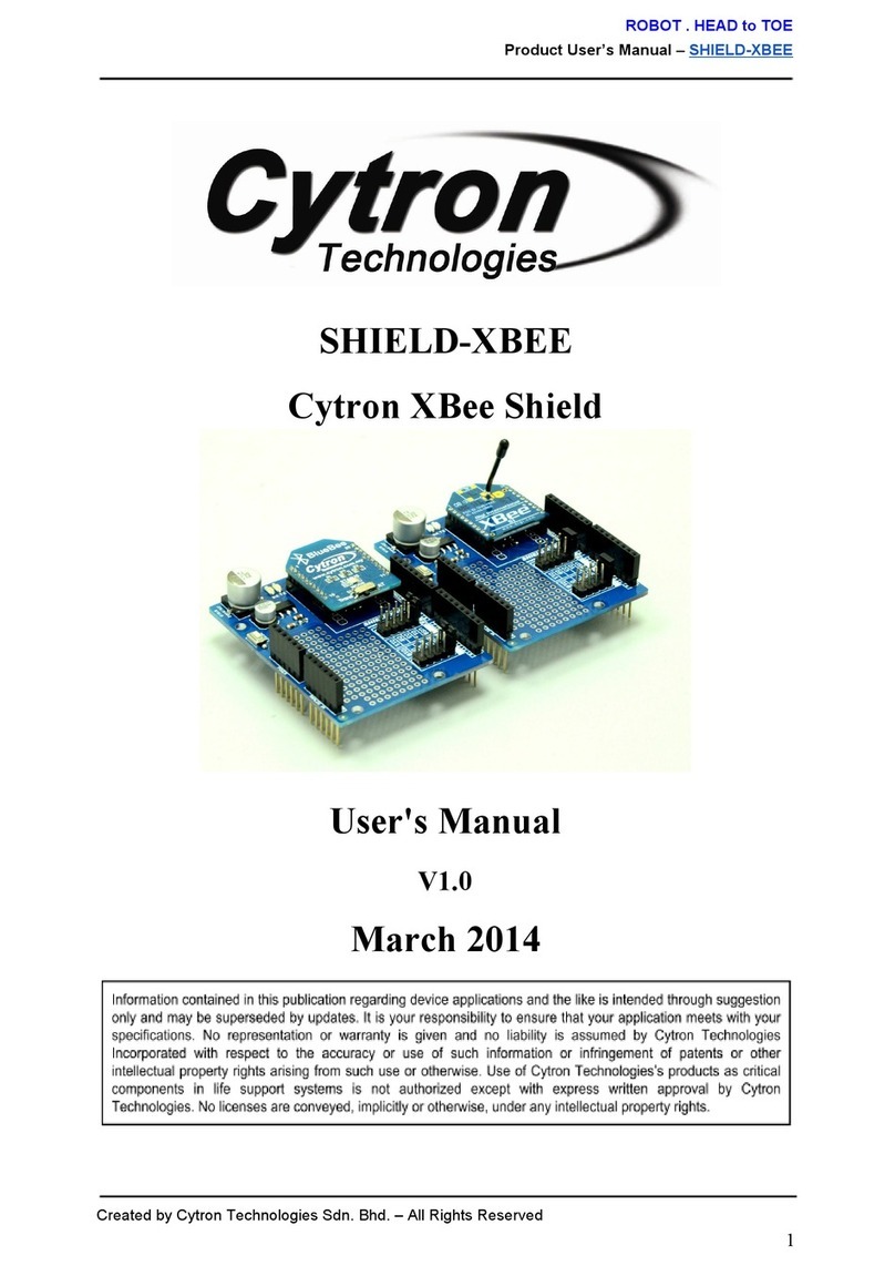 Cytron Technologies XBee Shield User manual