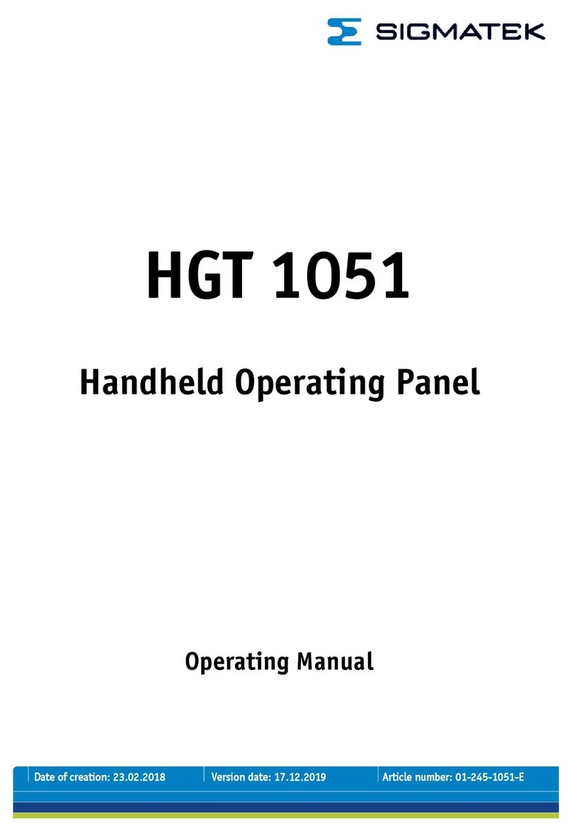 SIGMA TEK HGT 1051 operating manual