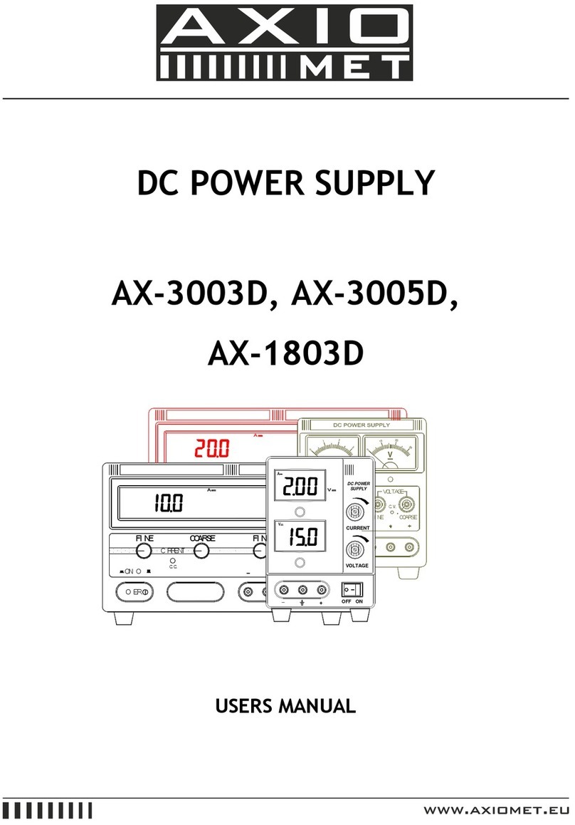 Axio MET AX-3003D user manual