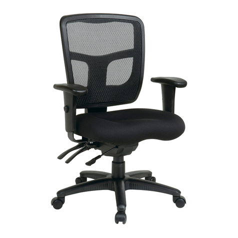 Office Star Products Pro-Line II ProGrid Back Manager's Chair operating instructions Office Star Products Pro-Line II ProGrid Back Manager's Chair operating instructions