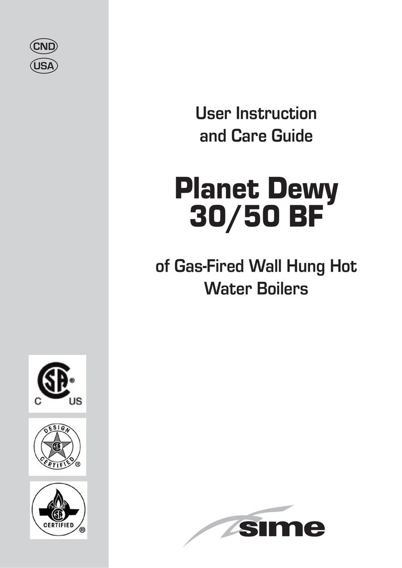 Sime PLANET DEWY 30 BF User instruction