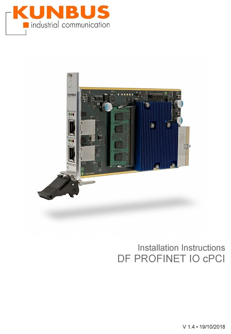 Kunbus DF PROFINET IO cPCI installation instructions