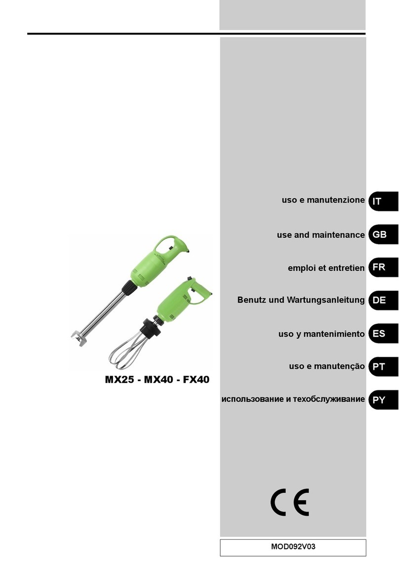 Fimar MX25 Use and maintenance