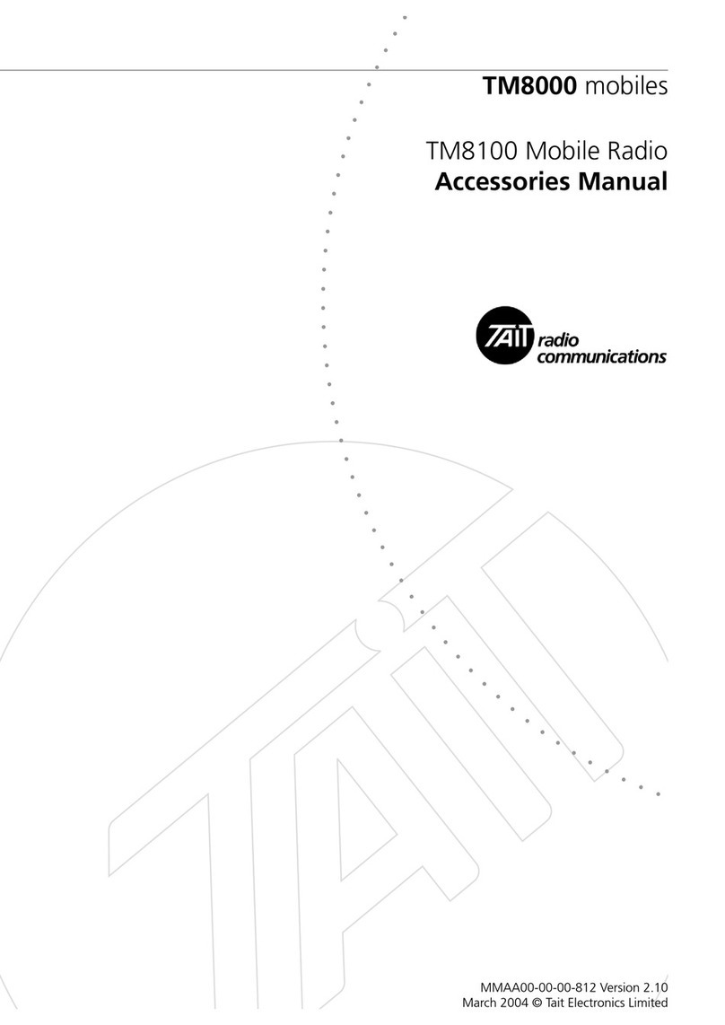 Tait TM8000 Series Accessories manual
