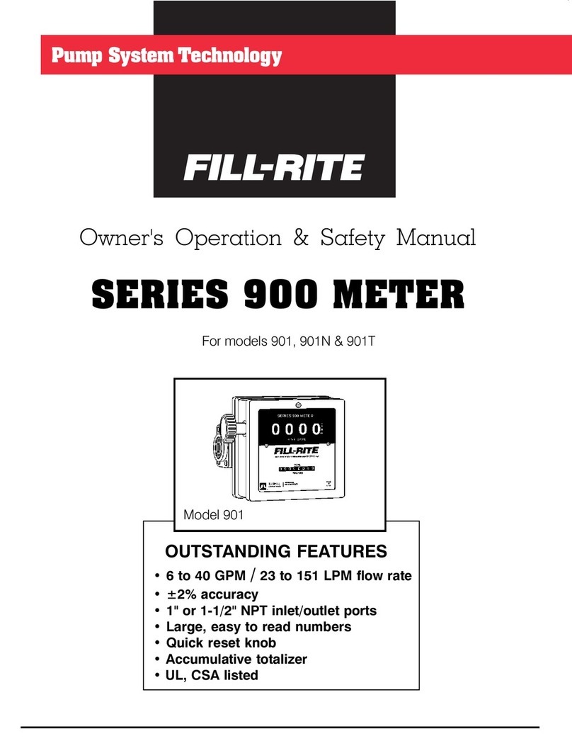 FILL-RITE 901 Use and care manual