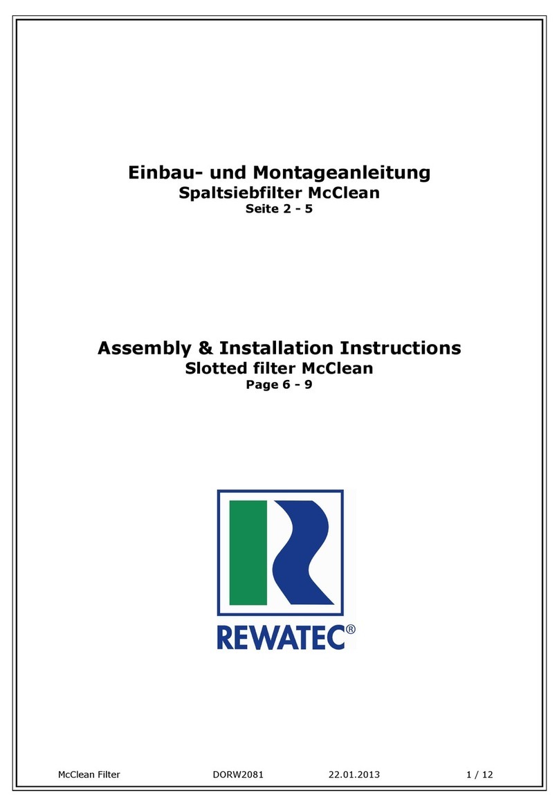 Rewatec McClean Assembly/installation instructions
