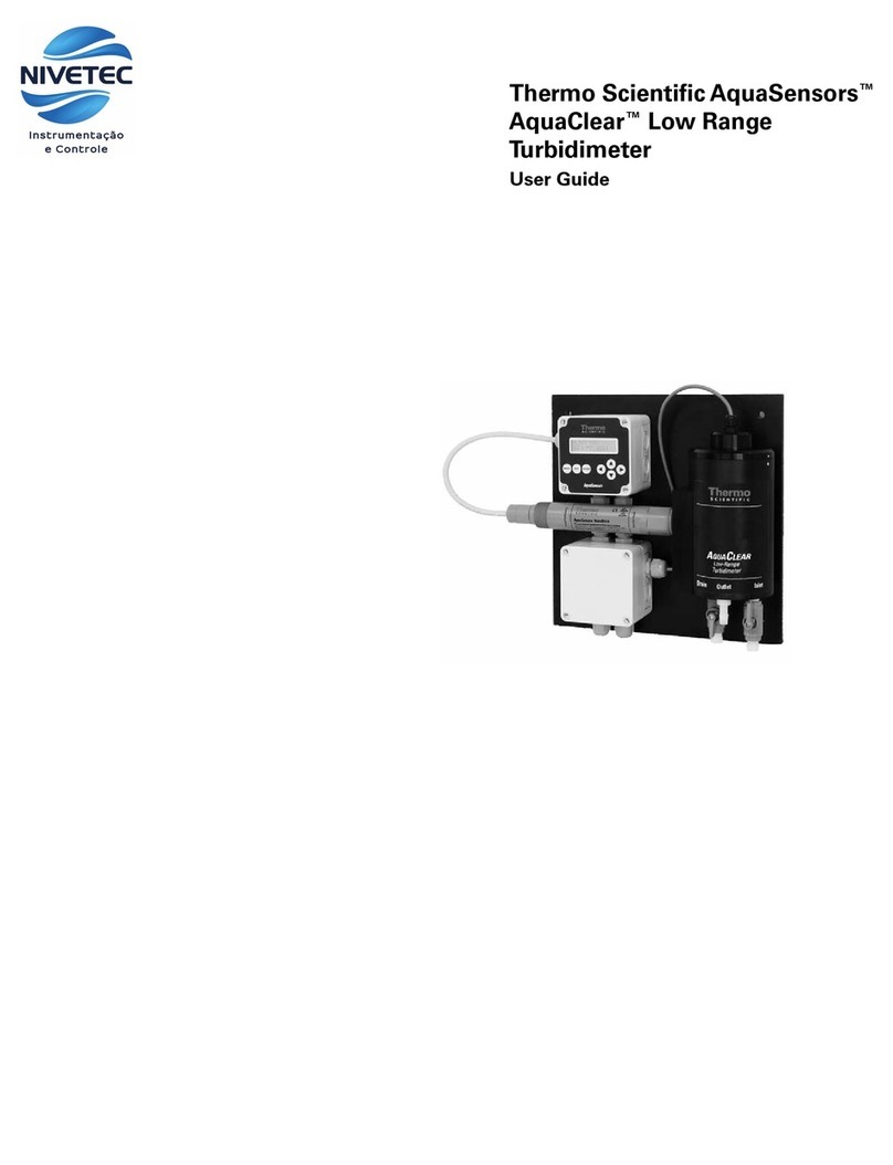 Nivetec Thermo Scientific AquaSensors AquaClear AQT... user guide