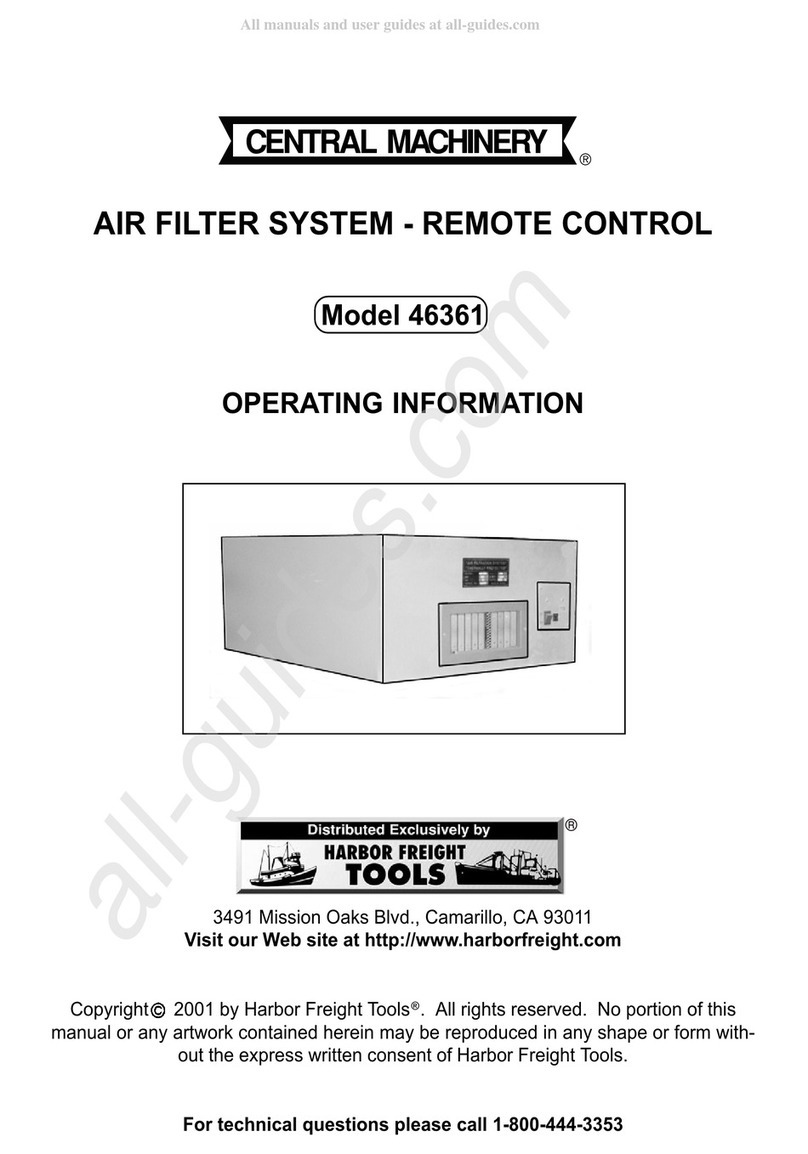 Central Machinery 46361 Operating information