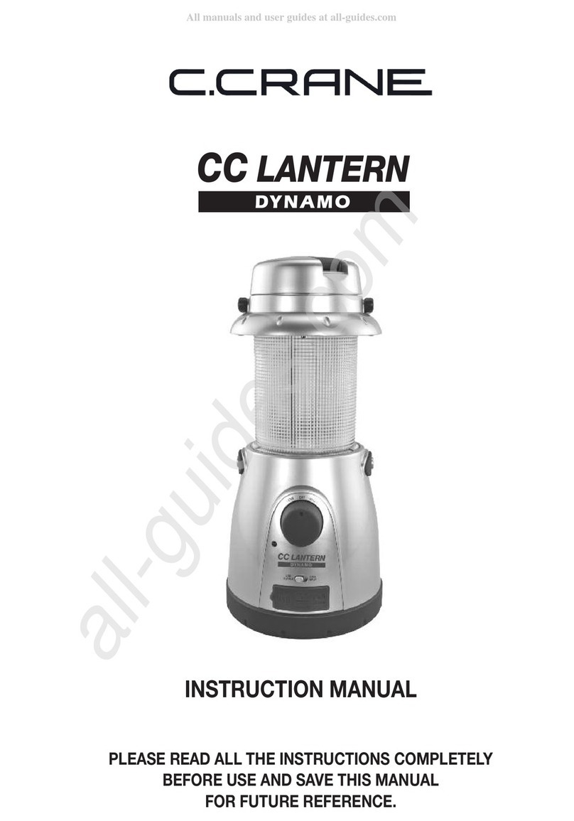 C. Crane CC LANTERN DYNAMO instruction manual