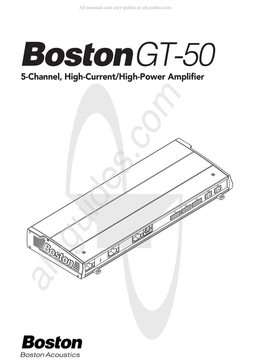 Boston GT-50 User manual