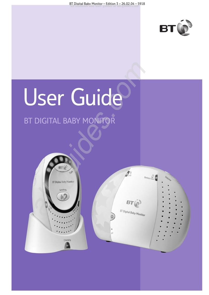 BT Digital Baby Monitor user guide