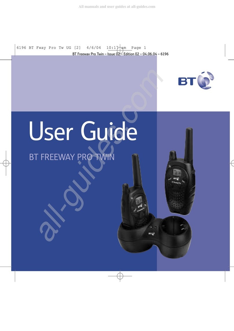 BT FREEWAY PRO TWIN User manual