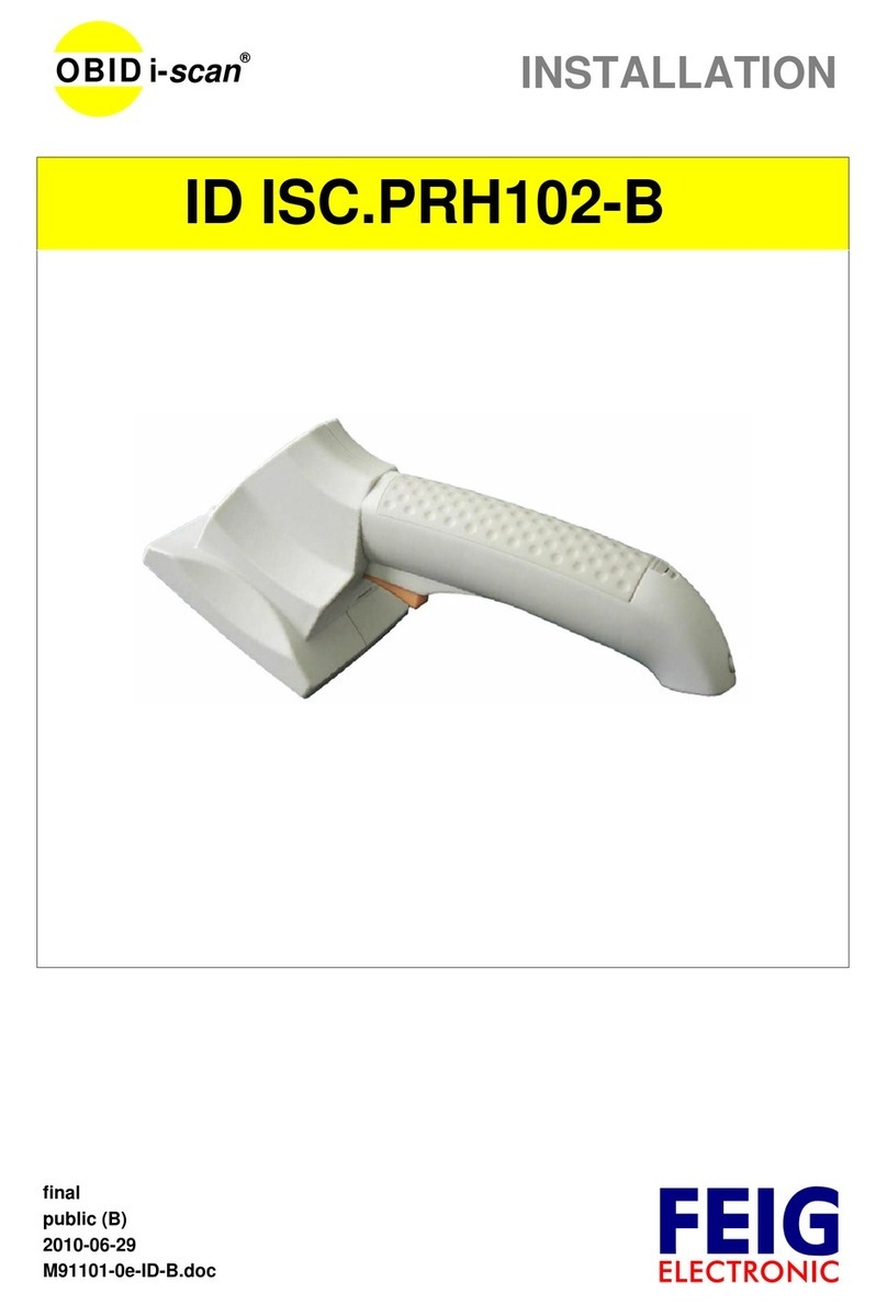 Feig Electronic OBID i-scan ID ISC.PRH102-B installation manual