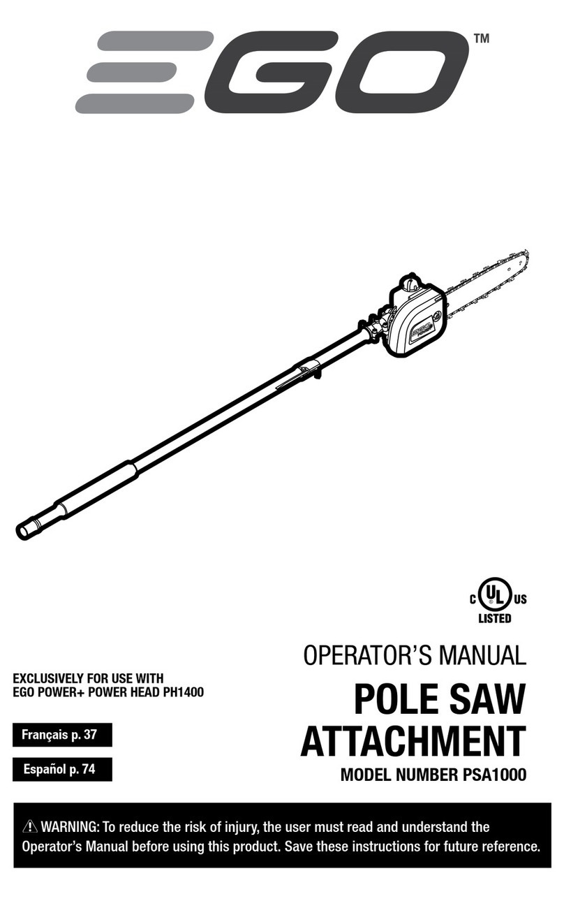 EGO PSA1000 Operator's manual