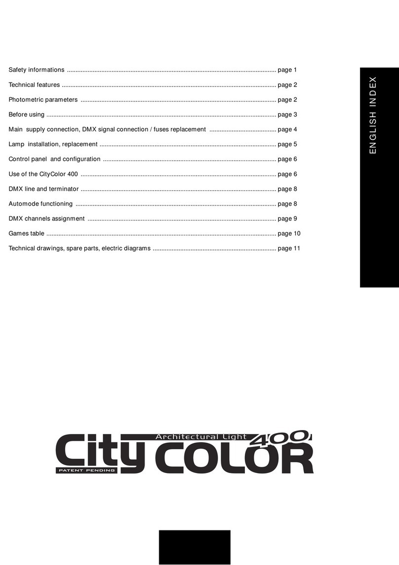 STUDIODUE CityColor400 user manual STUDIODUE CityColor400 user manual
