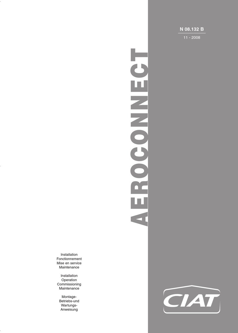 CIAT Aeroconnect Installation, Operation, Commissioning, Maintenance