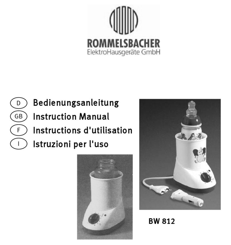Rommelsbacher BW 812 instruction manual