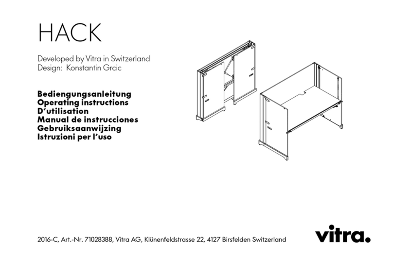 VITRA HACK operating instructions