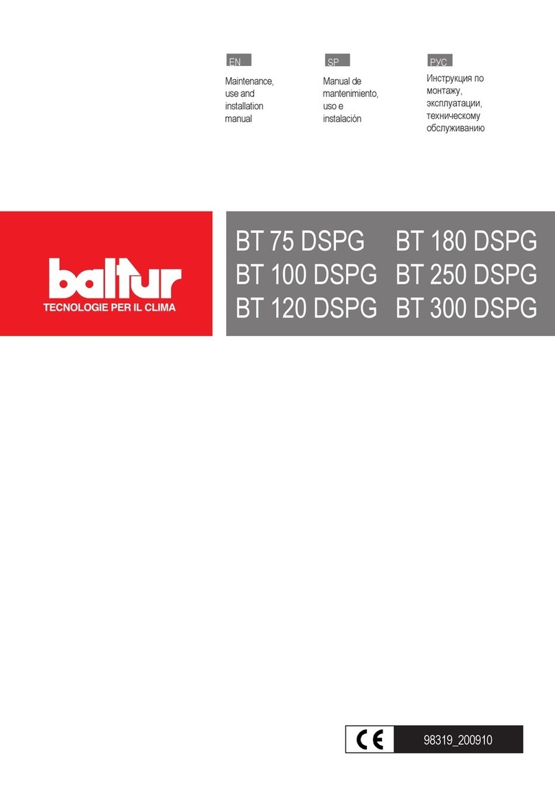 baltur BT 75 DSPG User guide