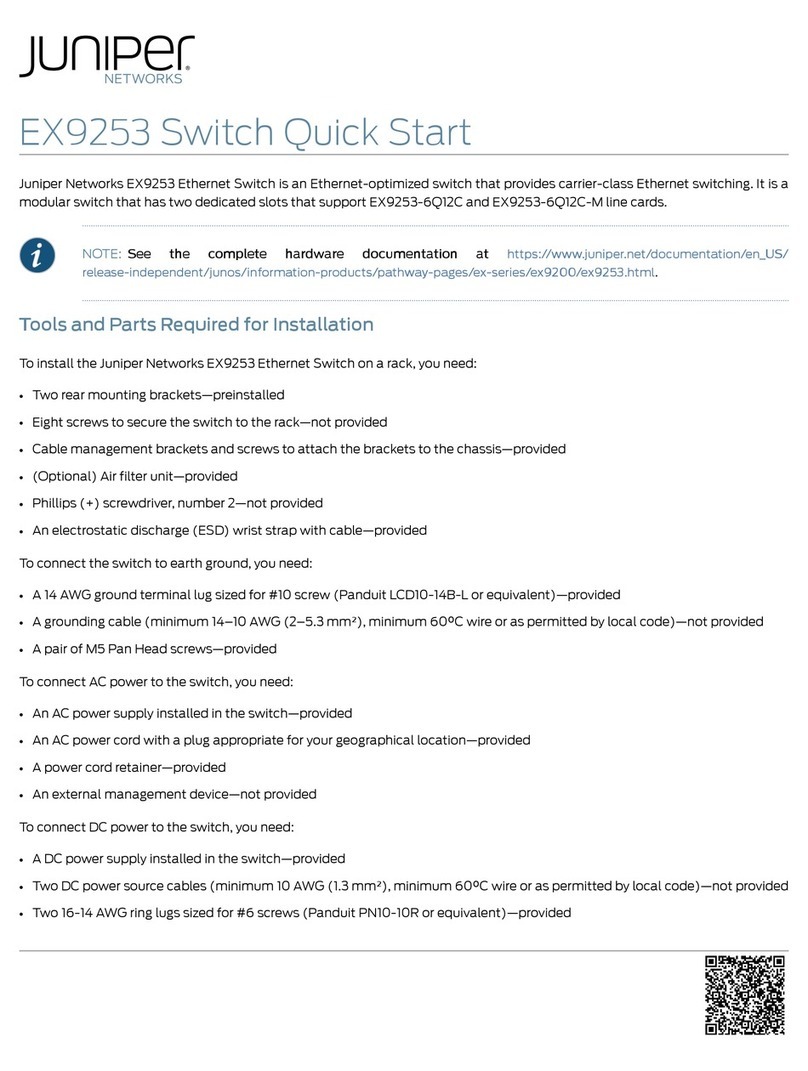 Juniper EX9253 User manual