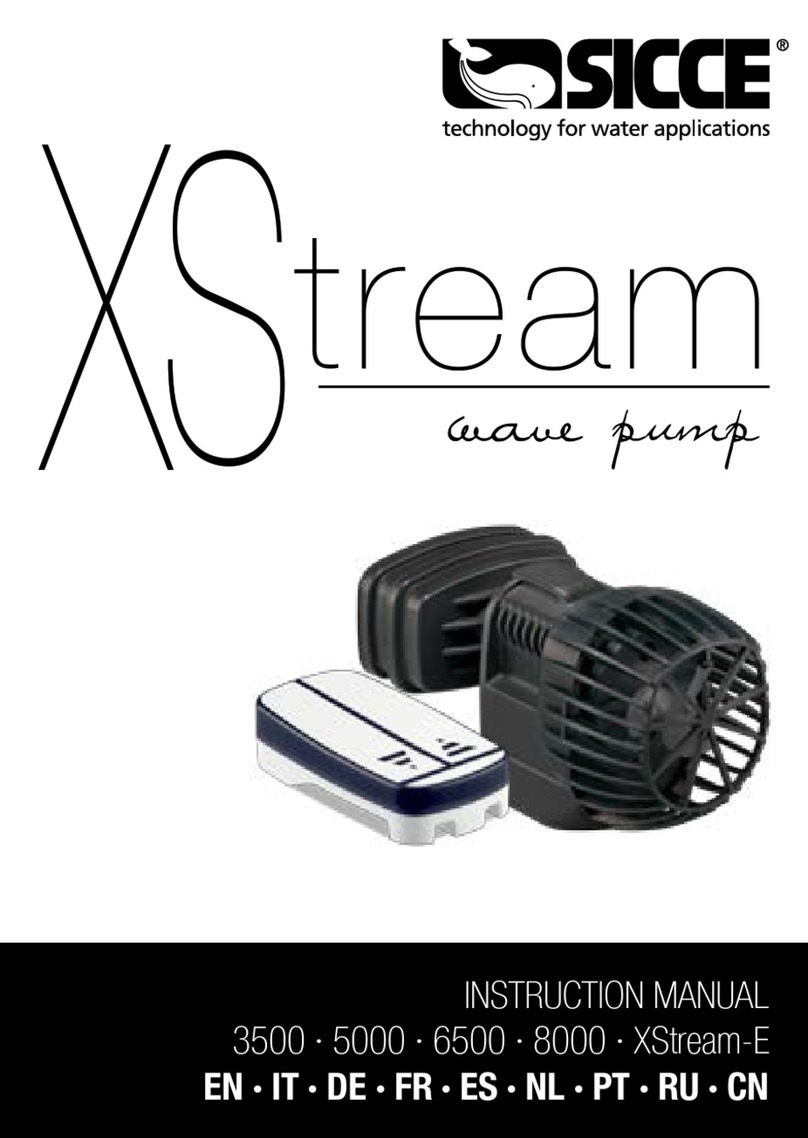 Sicce XSTREAM 3500 instruction manual