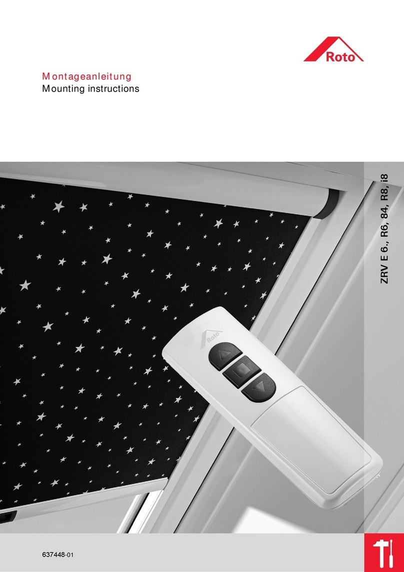 Roto ZRV E 6 Mounting instructions
