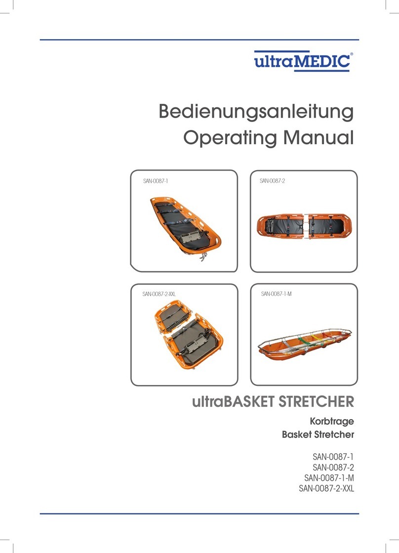 ultraMEDIC ultraBASKET STRETCHER SAN-0087-1 User manual